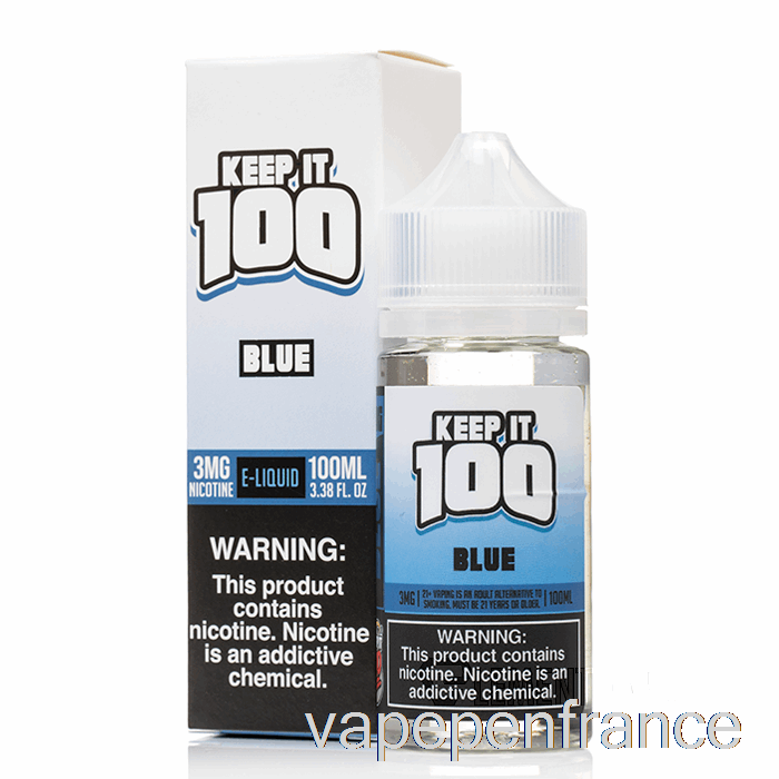 Bleu - Keep It 100 E-liquide - Stylo Vape 100 Ml 0 Mg